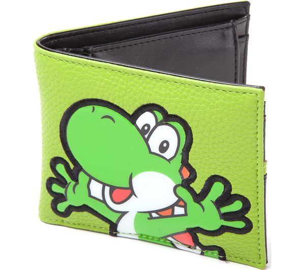NINTENDO Yoshi PVC Patch Bifold Wallet - Green, Green