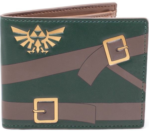 NINTENDO Zelda Bifold Wallet - Green & Brown, Green