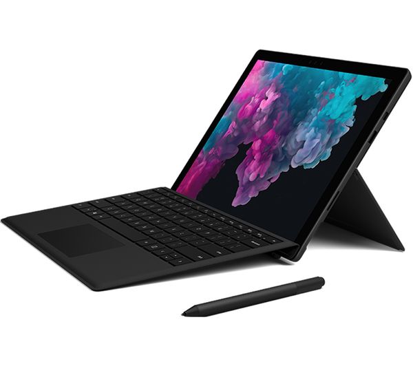 MICROSOFT Surface Pro 6 12.3" Intel®? Core™? i7 Laptop - 256 GB SSD, Black, Black