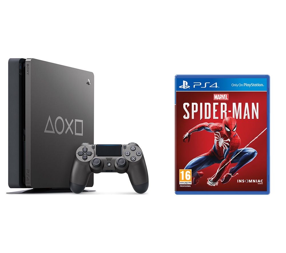 SONY PlayStation 4: Days of Play Edition & Marvel's Spider-Man Bundle - 1 TB