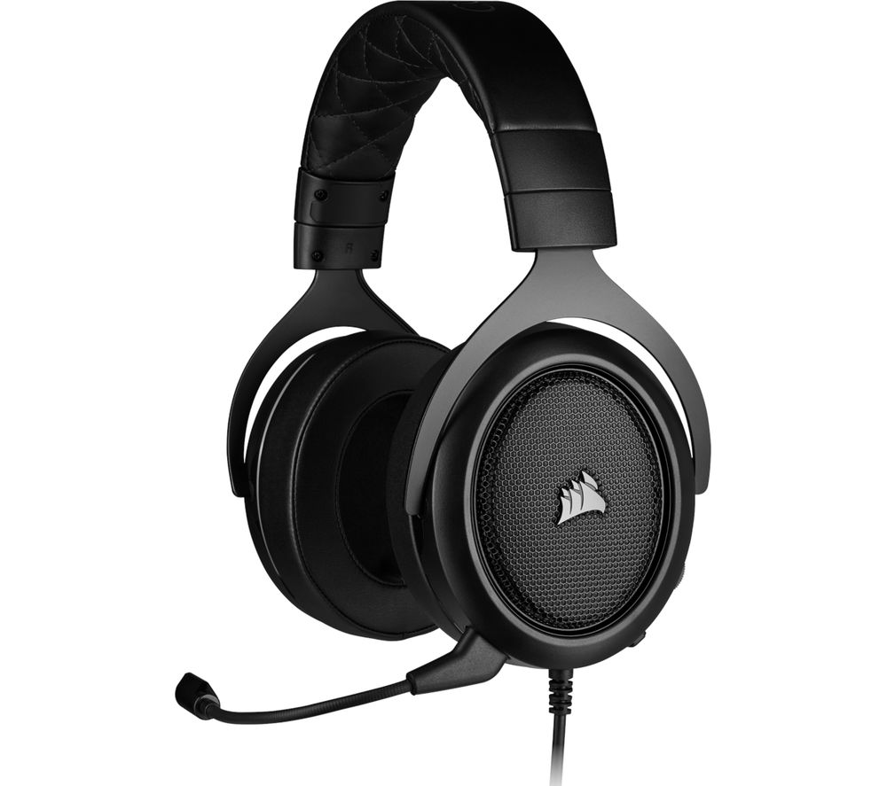 CORSAIR HS50 PRO STEREO 2.0 Gaming Headset - Black, Black