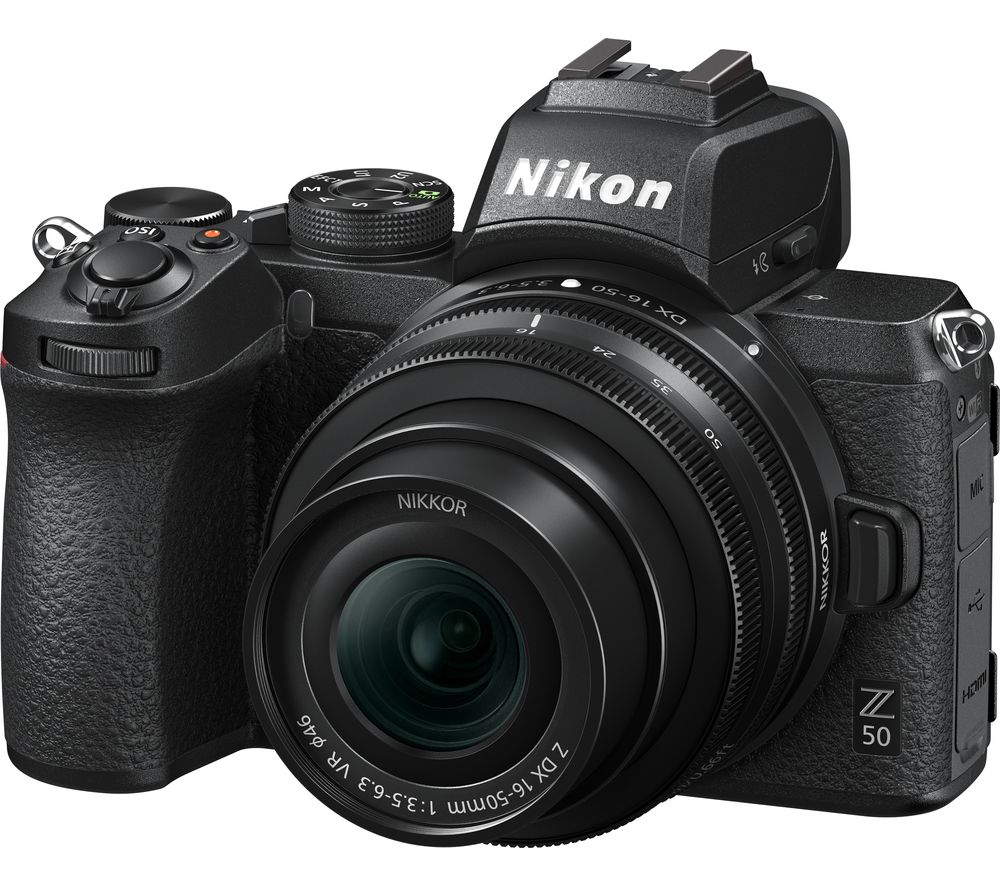 NIKON Z 50 Mirrorless Camera with NIKKOR Z 16-50 mm f/3.5-6.3 VR Lens & FTZ Mount Adapter