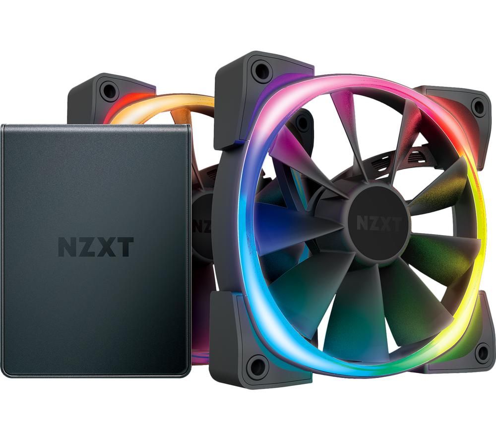 NZXT Aer RGB 2 Dual Fan Pack with HUE 2 Controller - 120 mm