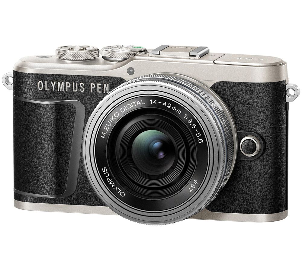 OLYMPUS PEN E-PL9 Mirrorless Camera with M.ZUIKO DIGITAL ED 14-42 mm f/3.5-5.6 EZ Lens - Black, Black