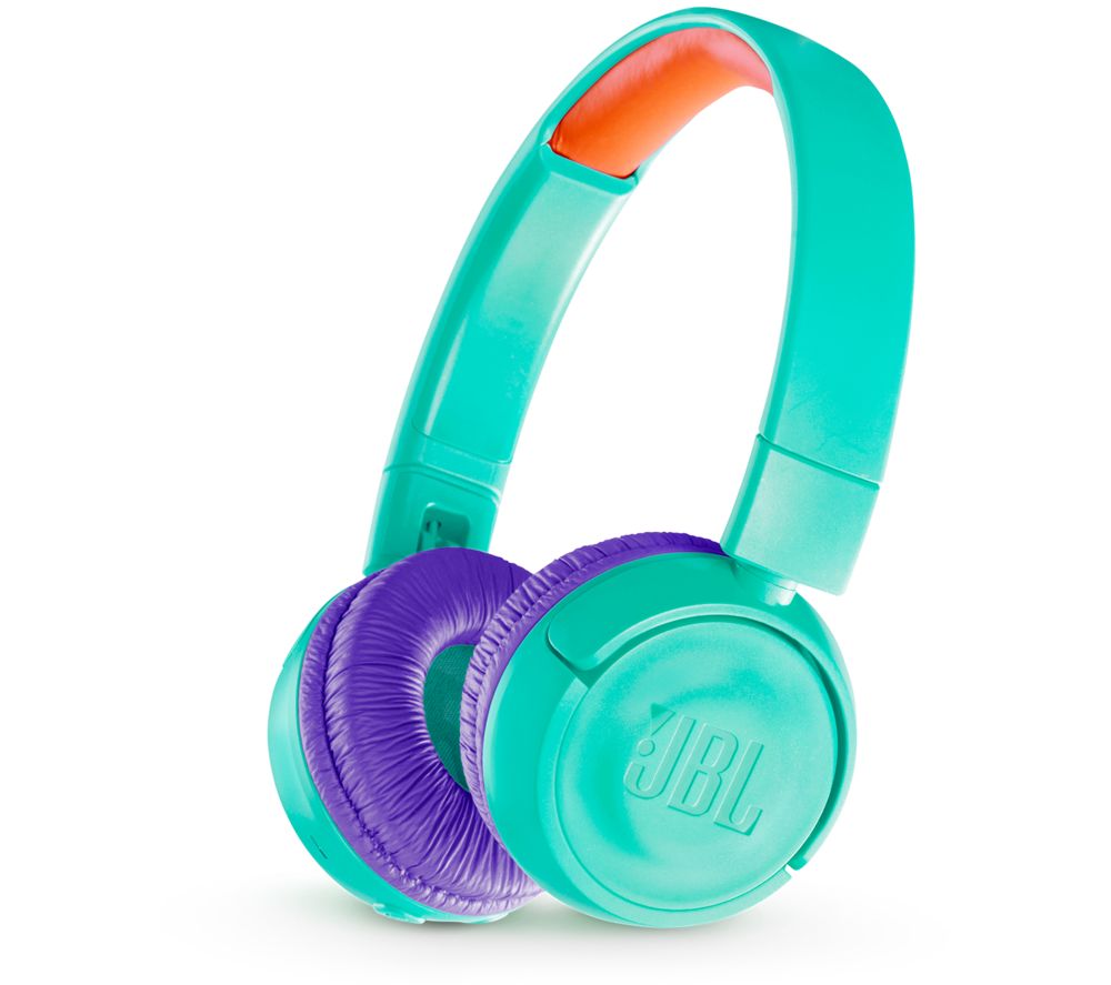 JBL JR300BT Wireless Bluetooth Kids Headphones - Tropical Teal, Teal