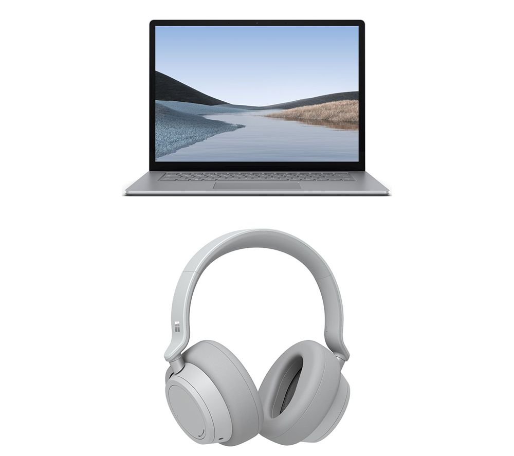 MICROSOFT 15" AMD Ryzen 5 Surface Laptop 3 & Wireless Bluetooth Noise-Cancelling Headphones Bundle