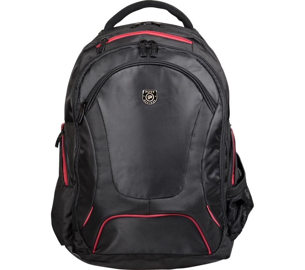 PORT DESIGNS Courchevel 15.6" Laptop Backpack - Black & Red, Black