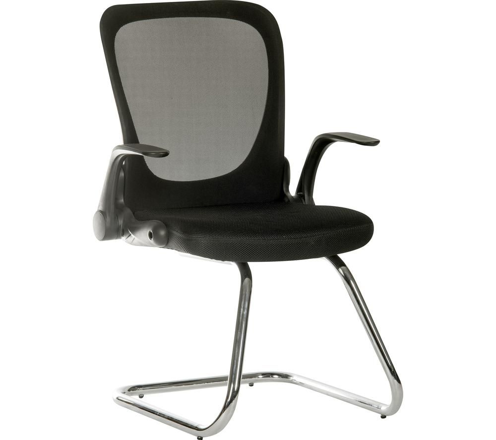 TEKNIK Flip Mesh Visitor Chair - Black, Black