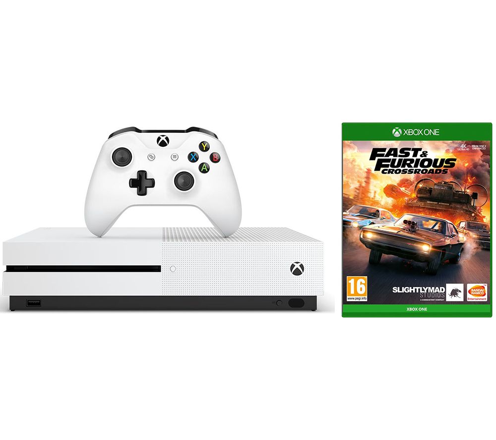 MICROSOFT Xbox One S & Fast and Furious: Crossroads Bundle - 1 TB, Orange