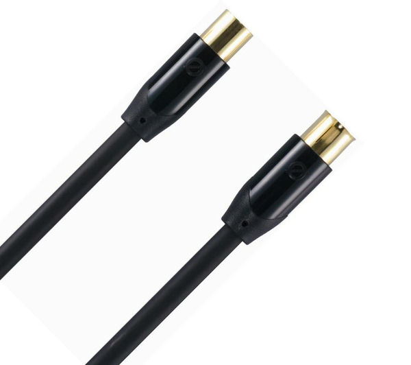 SANDSTROM AV Black Series Aerial Cable & Adapter - 5 m, Black