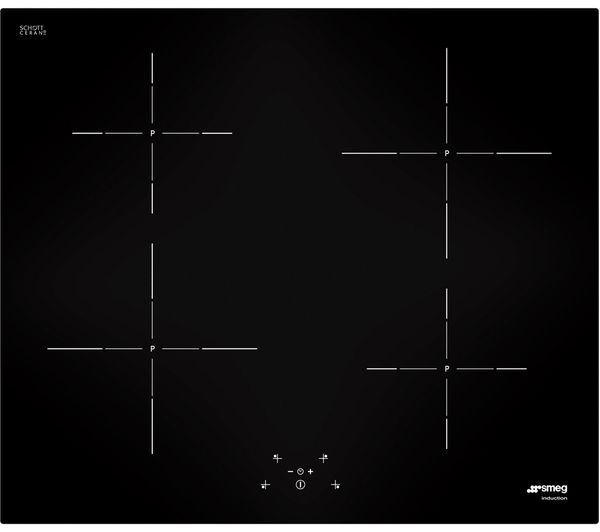 SMEG SI5643D Electric Induction Hob - Black, Black