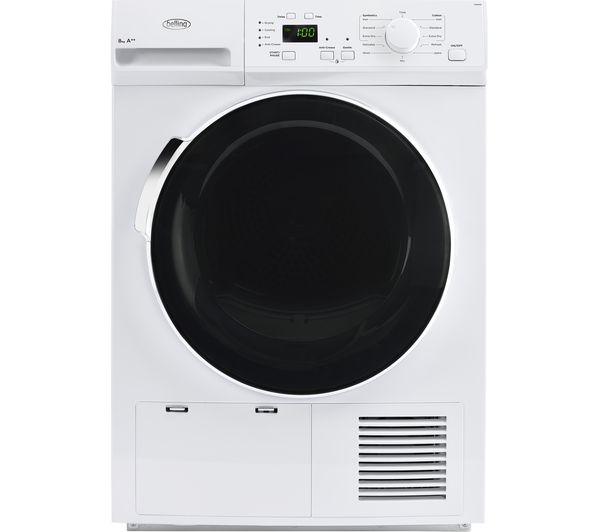Belling Tumble Dryer BEL FHD800 Heat Pump  - White, White