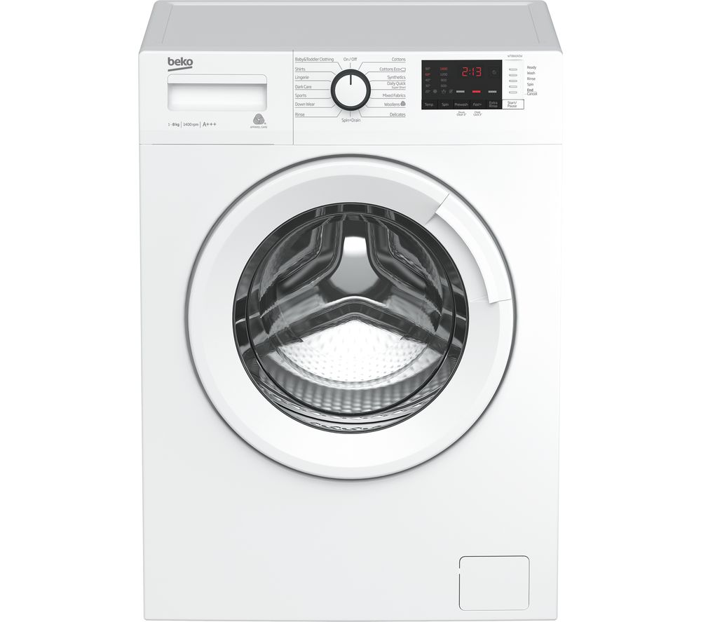 BEKO WTB841R2W 8 kg 1400 Spin Washing Machine - White, White
