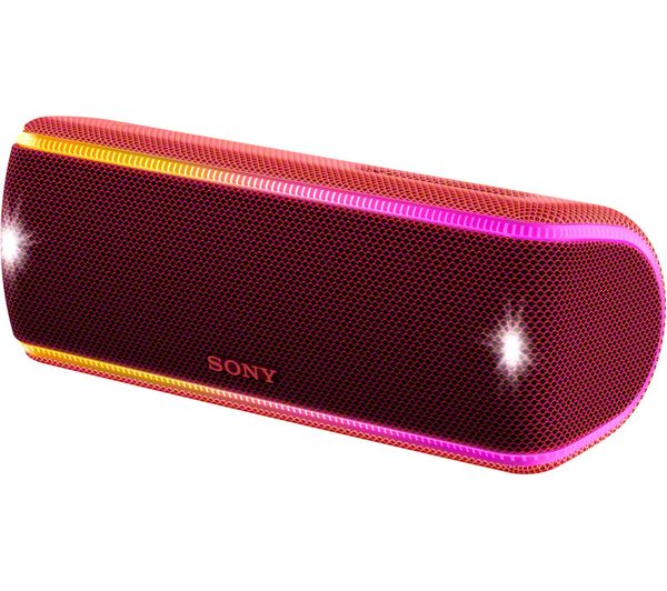 SONY SRS-XB31 Portable Bluetooth Wireless Speaker - Red, Red