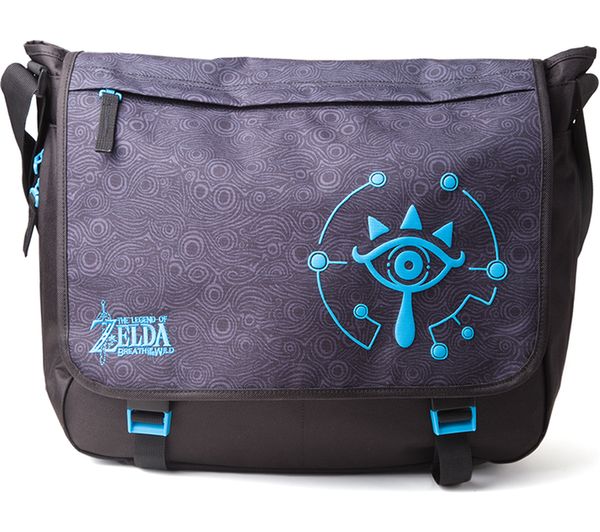 NINTENDO Zelda Breath of the Wild Sheikah Eye Messenger Bag - Blue, Blue