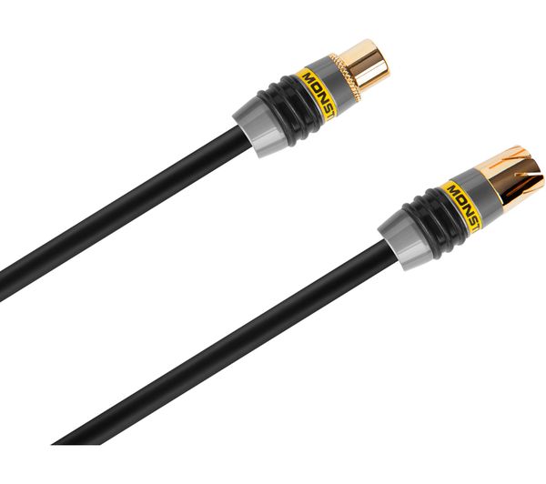 MONSTER Quad Shielded Performance Aerial Cable - 5m, Gold
