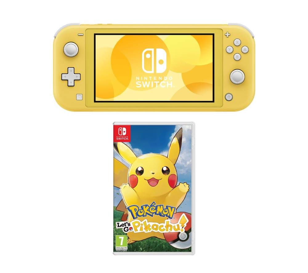 Nintendo Switch Lite Pokemon Let S Go Pikachu Bundle Yellow Yellow Currys Price Tracker Pricechase Co Uk