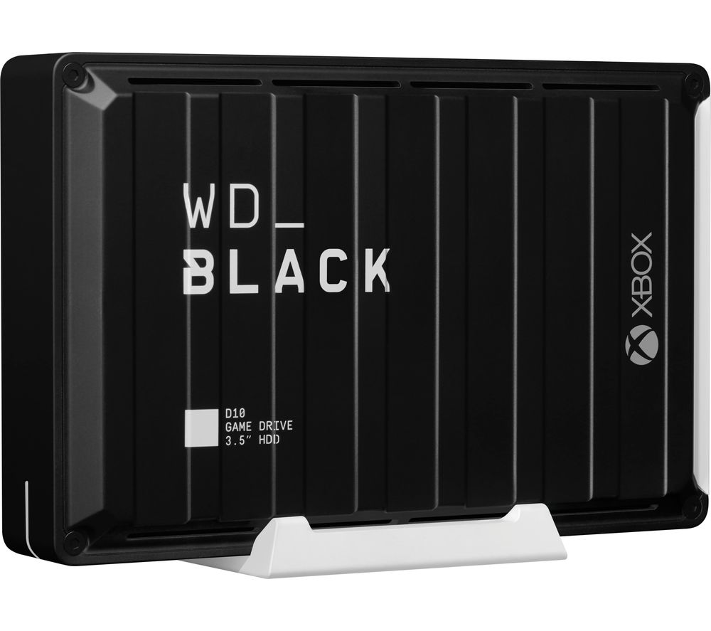 WD _BLACK D10 External Game Drive for Xbox One - 12 TB, Black, Black