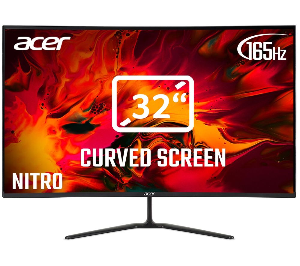 ACER ED320QRPbiipx Full HD 31.5 Curved LCD Monitor - Black, Black