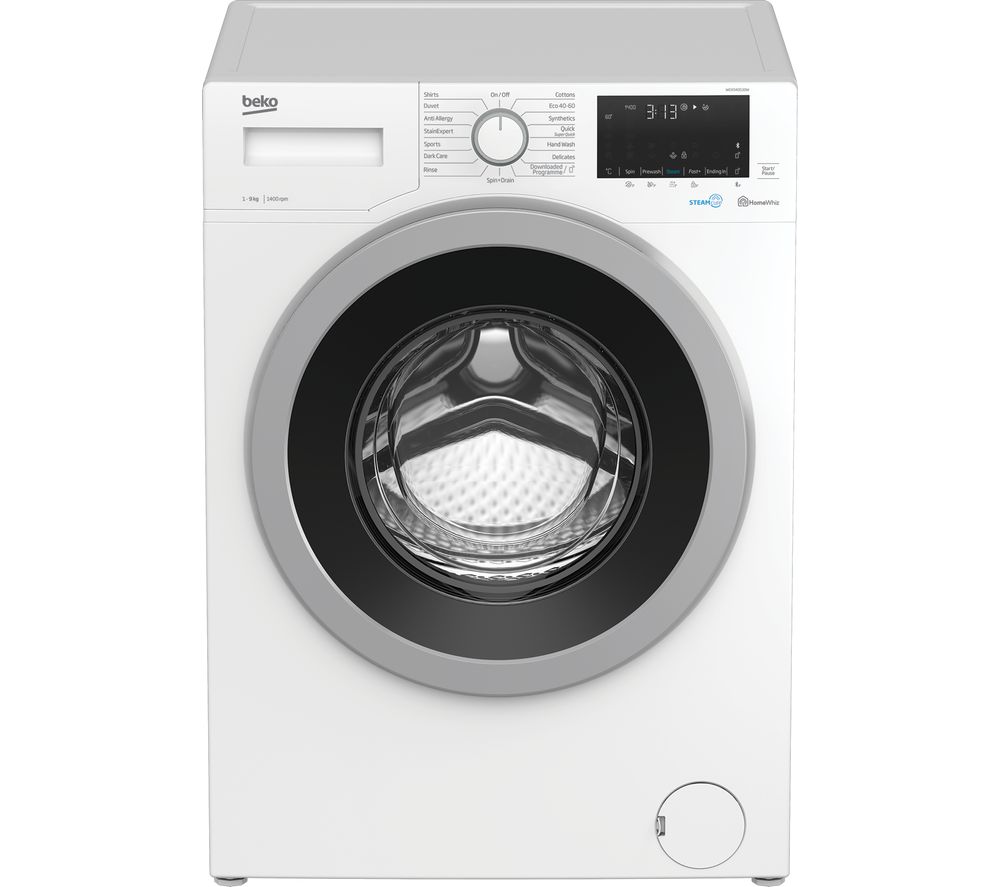 BEKO WEX940530W Bluetooth 9 kg 1400 Spin Washing Machine  White, White