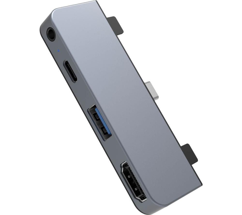 HYPERDRIVE HD319E-Grey 4-in-1 USB Type-C Hub - Space Grey, Grey