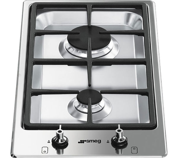 SMEG Classic PGF32G Domino Gas Hob - Stainless Steel, Stainless Steel