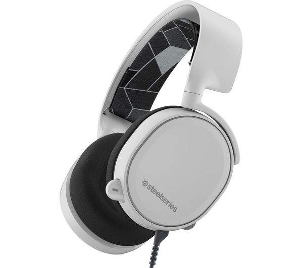 STEELSERIES Arctis 3 7.1 Gaming Headset - White, White