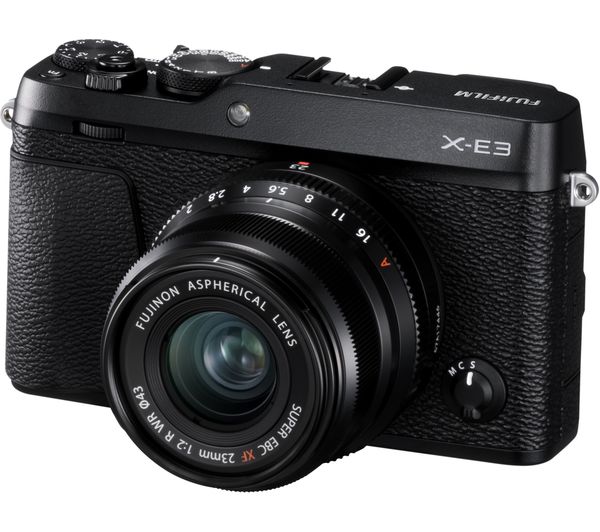 FUJIFILM X-E3 Mirrorless Camera with XF 23 mm f/2 Lens - Black, Black