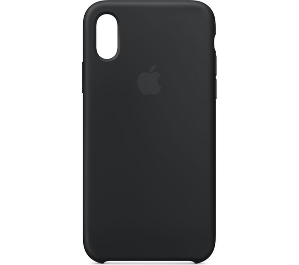 APPLE iPhone XS Silicone Case - Black, Black