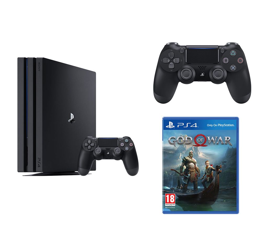 SONY PlayStation 4 Pro, God Of War & DualShock 4 V2 Wireless Controller Bundle - 1 TB