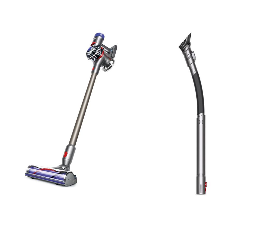 DYSON V8 Animal Extra Cordless Vacuum Cleaner & Flexi Crevice Tool Bundle - Nickel & Iron