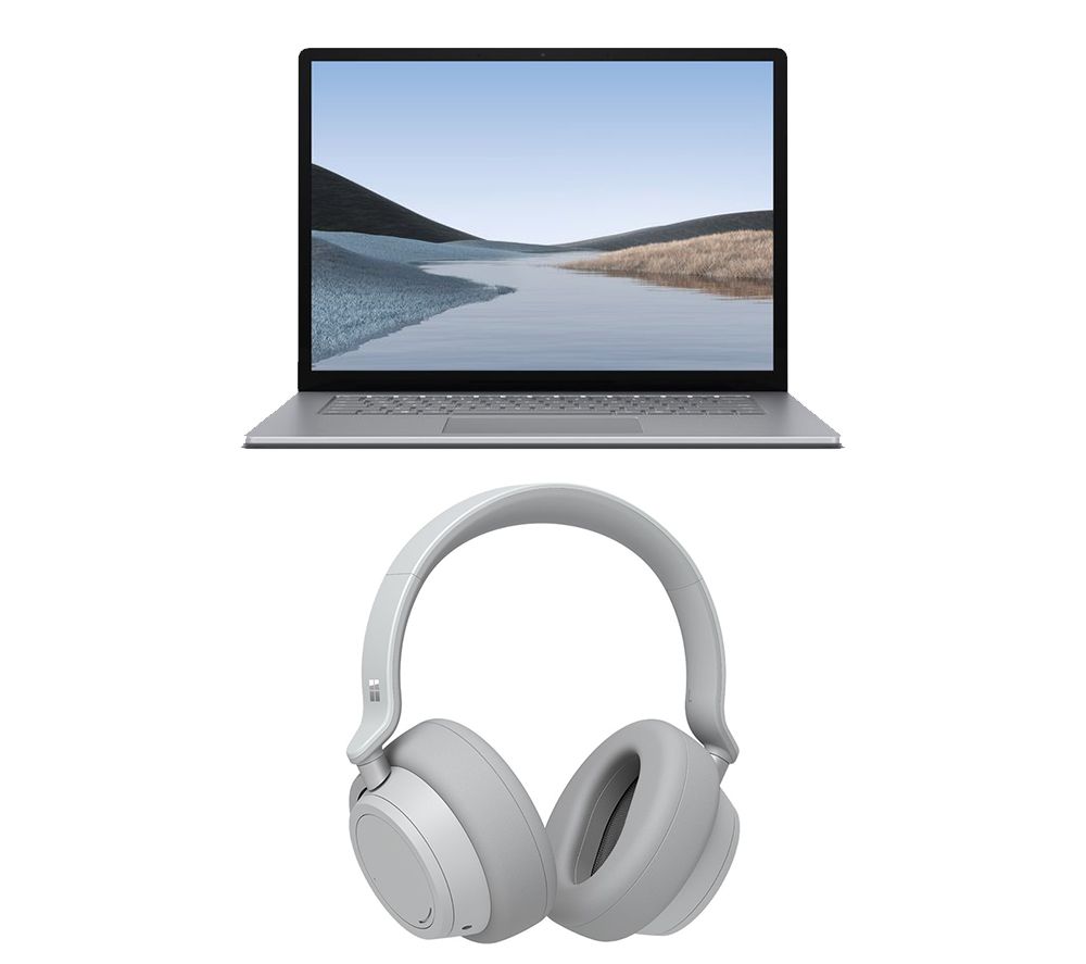 MICROSOFT 15" Surface Laptop 3 & Surface Headphones Platinum Bundle