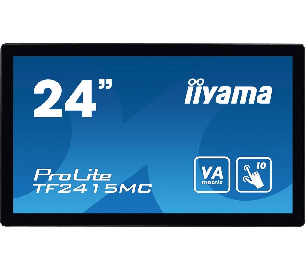 IIYAMA ProLite TF2415MC-B2 Full HD 23.8 LCD Touchscreen Monitor - Black, Black