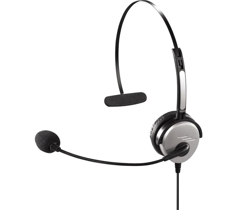 HAMA 40625 Headset - Silver & Black, Black,Silver/Grey