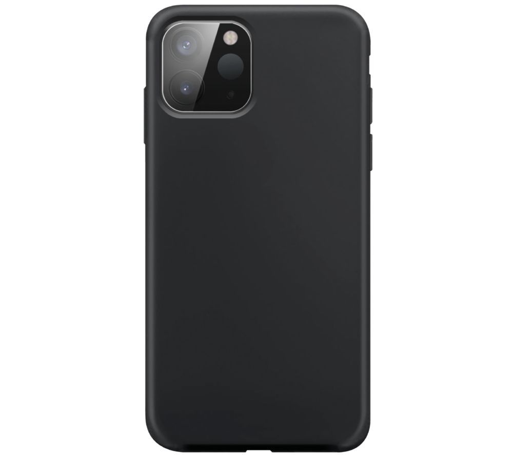 XQISIT iPhone 12 mini Silicone Case - Black, Black