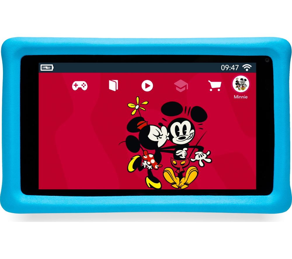 PEBBLE GEAR Disney Mickey & Friends 7" Kids Tablet - 16 GB, Blue