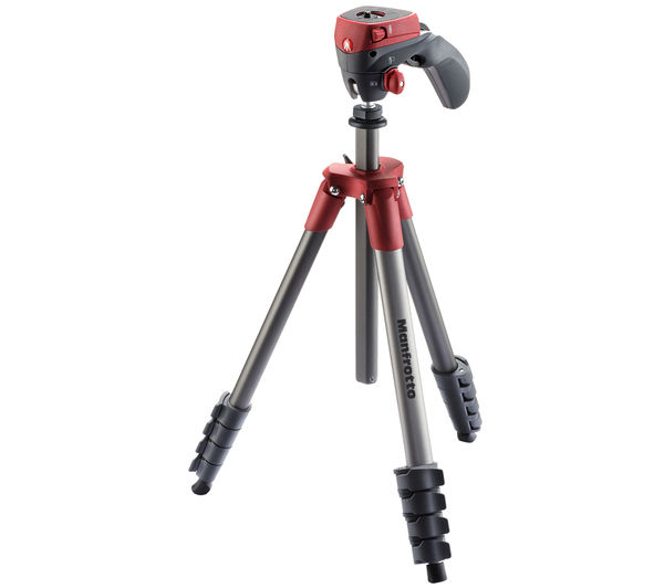 MANFROTTO Compact Action Red Tripod, Red