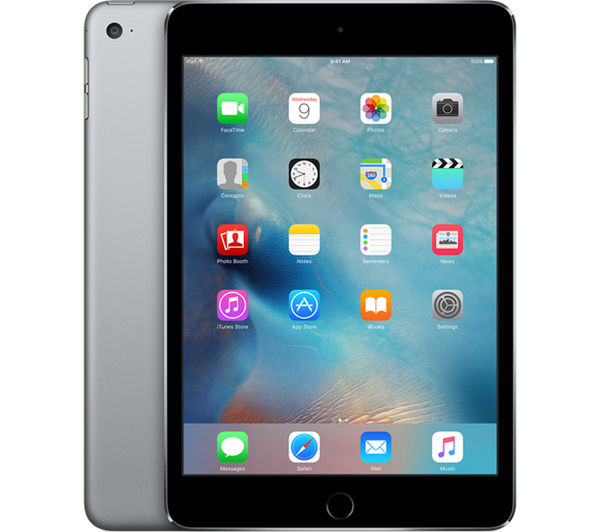 APPLE iPad mini 4 - 128 GB, Space Grey, Grey