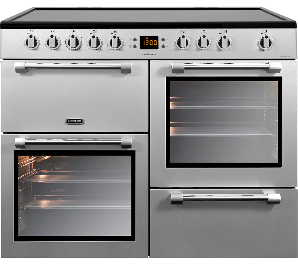 LEISURE Cookmaster CK100C210S Electric Ceramic Range Cooker - Stainless Steel & Chrome, Stainless Steel