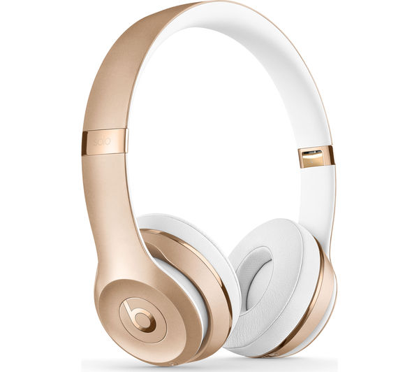 BEATS BY DR DRE Solo 3 Wireless Bluetooth Headphones - Gold, Gold