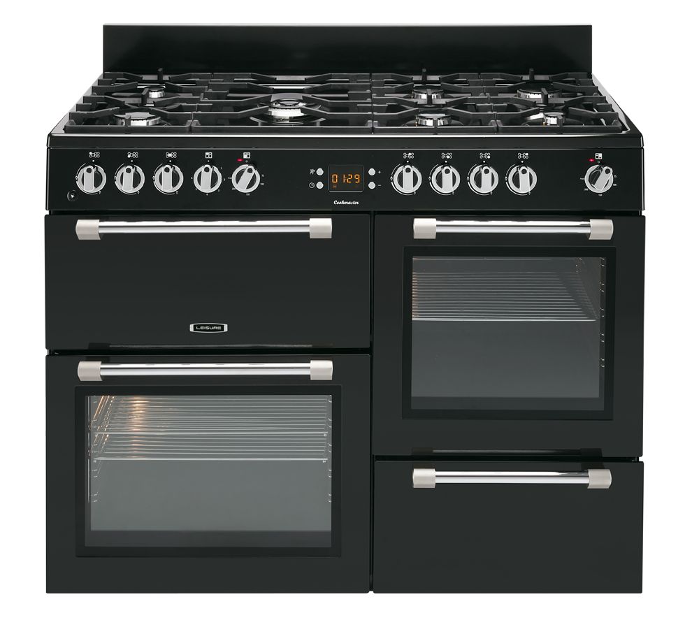 LEISURE Cookmaster CK100F232K Dual Fuel Range Cooker - Black, Black