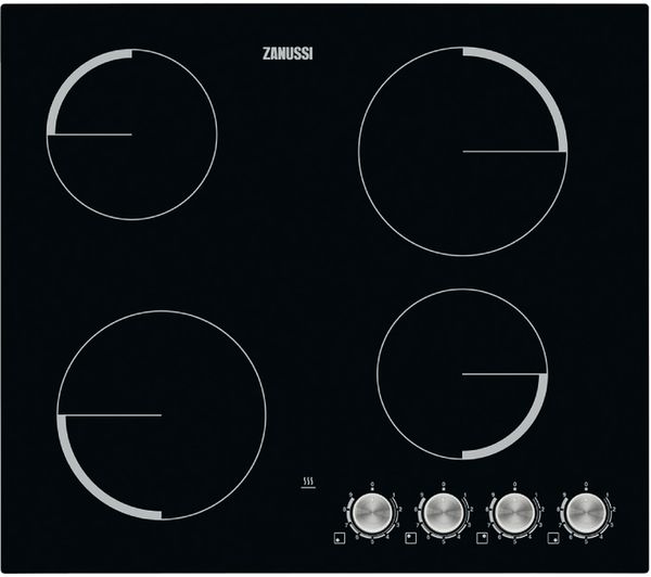 ZANUSSI ZV694NK Electric Ceramic Hob - Black, Black