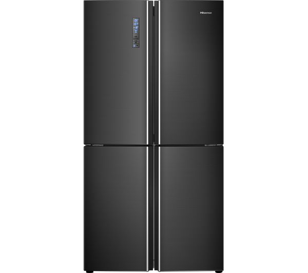 HISENSE RQ689N4BF1 Fridge Freezer - Black Stainless Steel, Stainless Steel