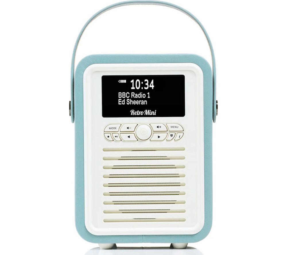 VQ Retro Mini Portable DAB Bluetooth Radio - Mint