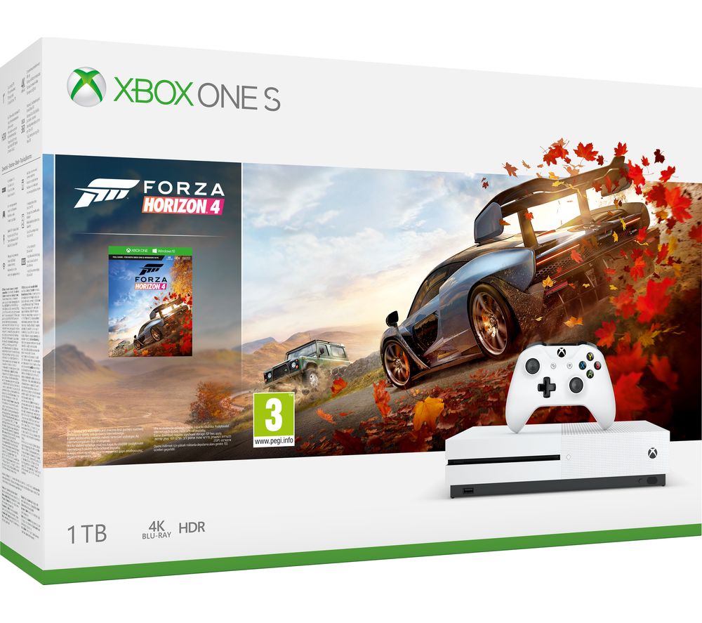 MICROSOFT Xbox One S with Forza Horizon 4 & Apex Legends