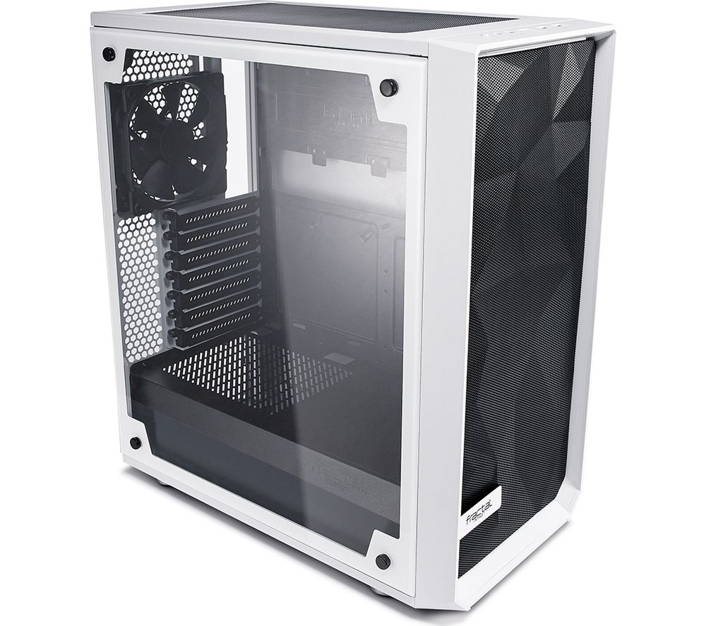 FRACTAL DESIGN Meshify C TG ATX Mid-Tower PC Case - White, White