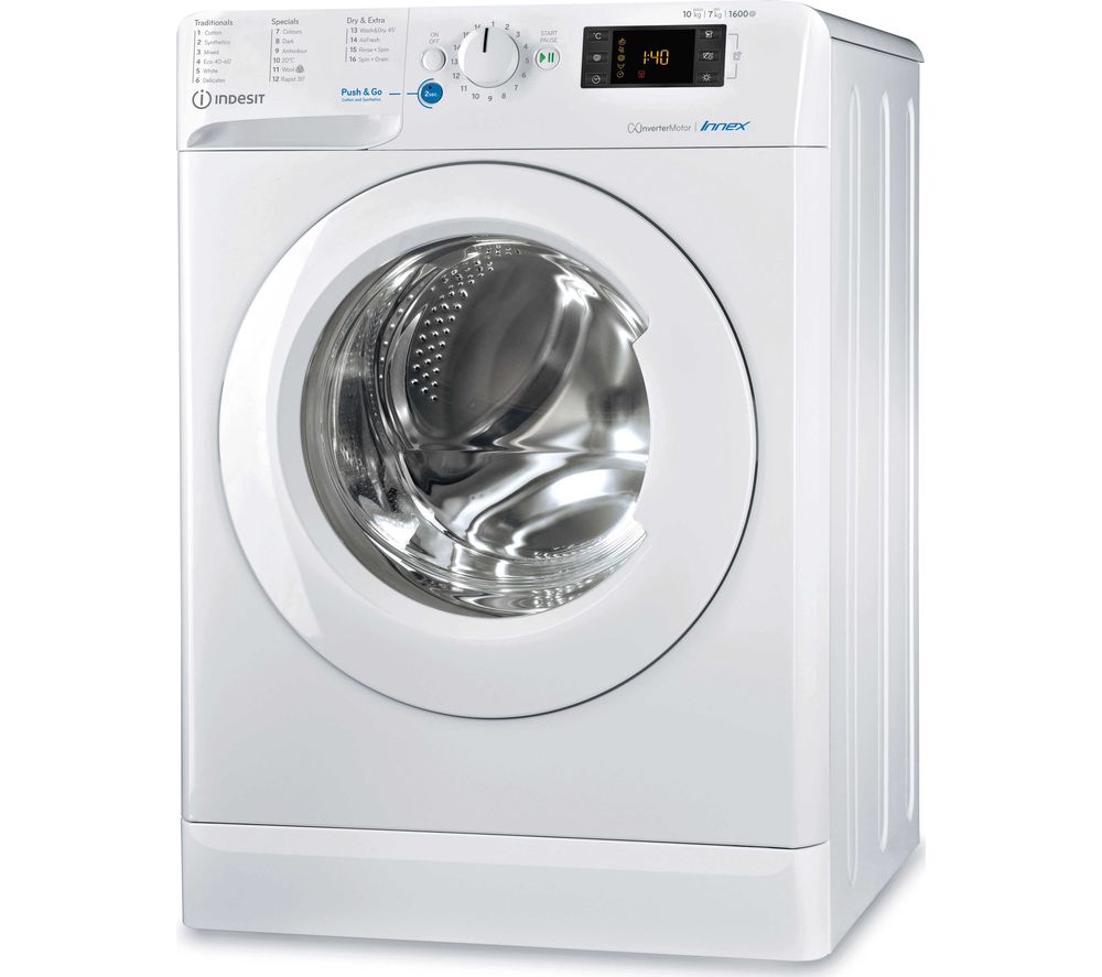 INDESIT Innex BDE1071682XWUKN 10 kg Washer Dryer  White, White