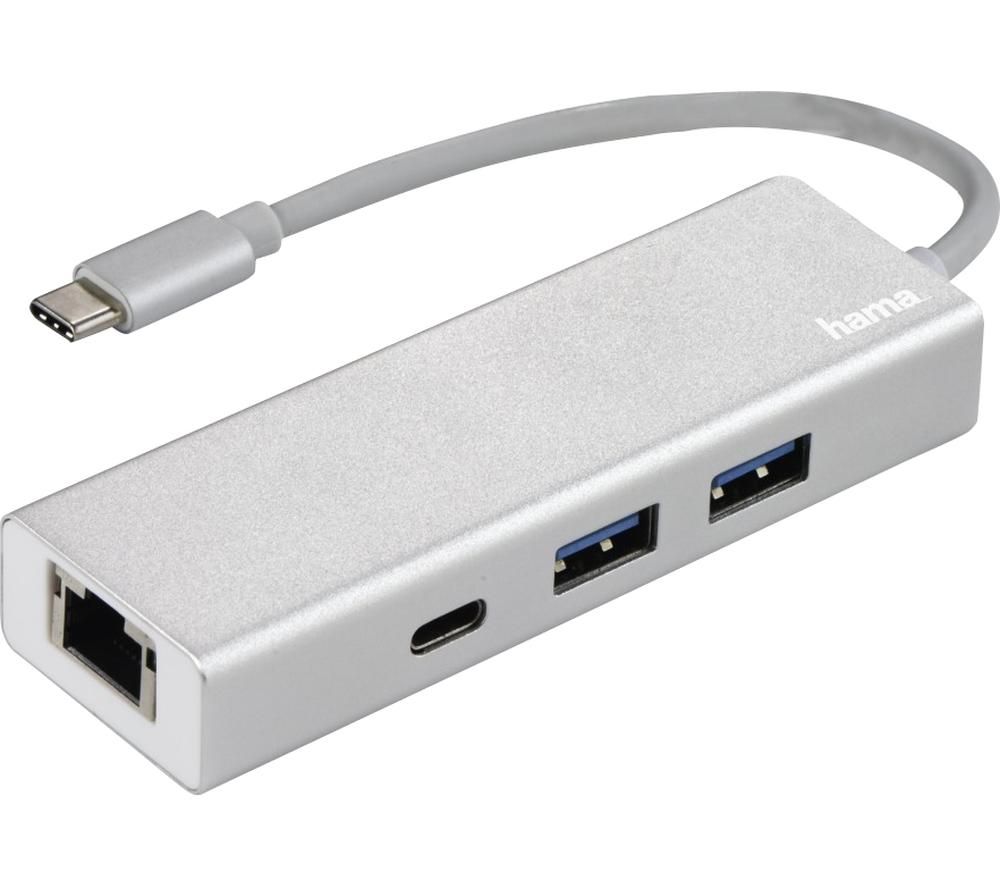 HAMA Aluminium USB-C 4-port Connection Hub