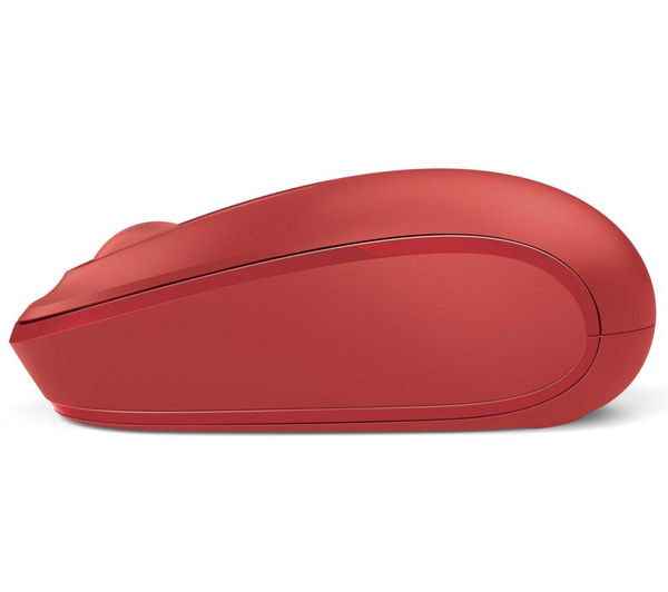 MICROSOFT 1850 Wireless Mobile Optical Mouse - Red, Red
