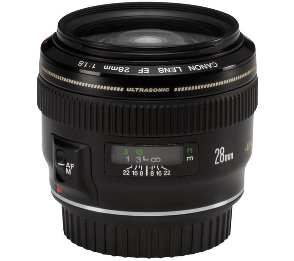 Canon EF 28 mm f/1.8 USM Wide-angle Prime Lens